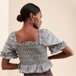 English factory plaid  crop top size M